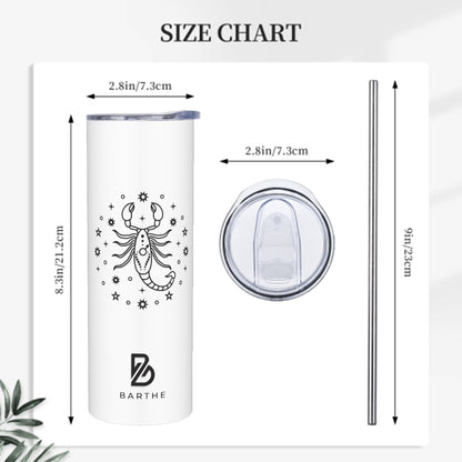 Scorpio Zodiac Sign 20 OZ Straight Tumbler Stainless Steel